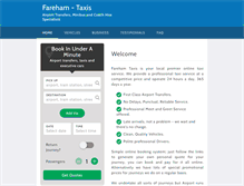 Tablet Screenshot of farehamtaxis.co.uk